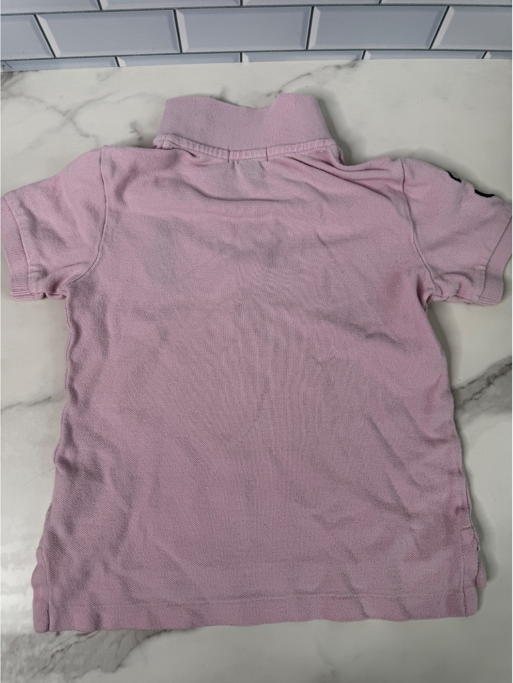 Polo Ralph Lauren Boys 4/4T Pink Cotton Big Pony Short Sleeve Polo Shirt - Picture 8 of 8